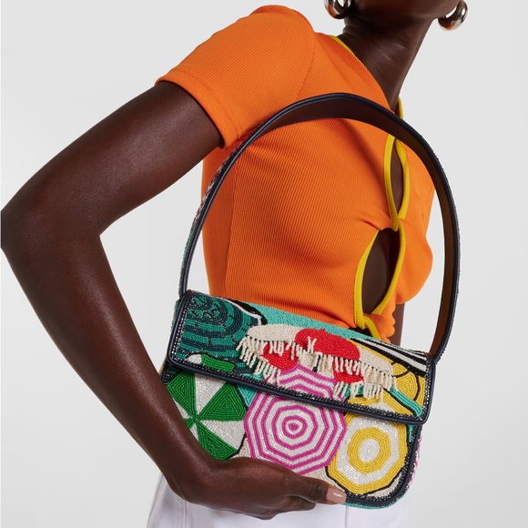 STAUD Handbags - STAUD BEADED TOMMY BAG